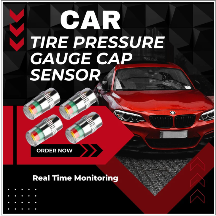 (8pcs Set) Tire Pressure Gauge Cap Sensor for Car