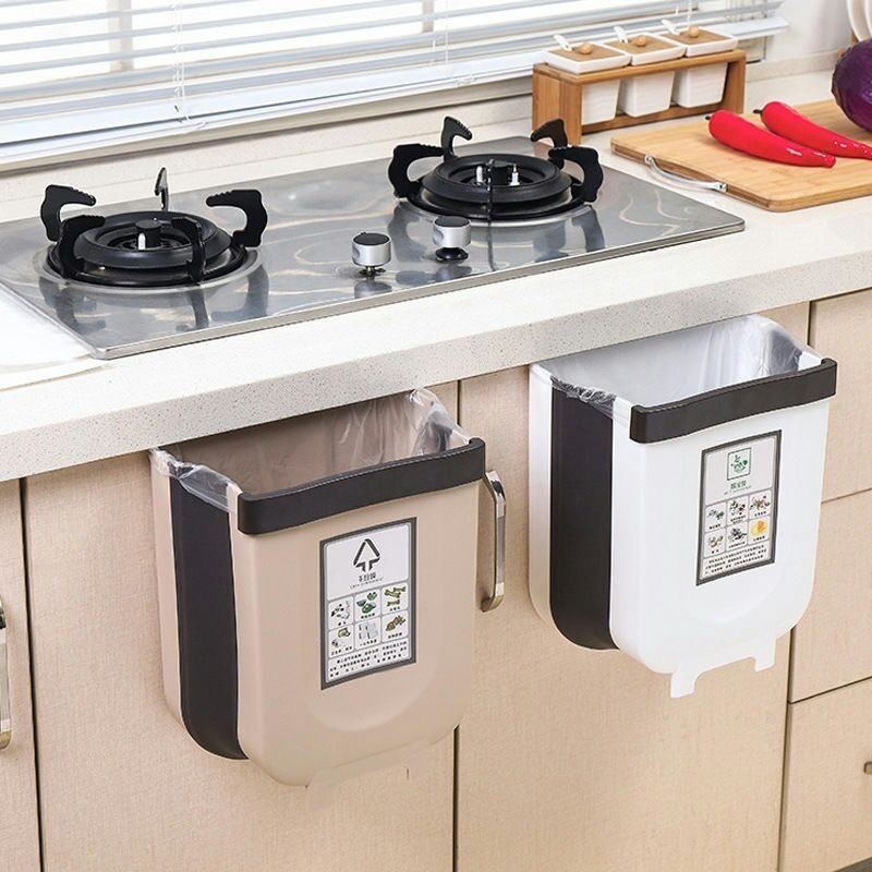 🤍✨ Kitchen Hanging Trash Bin – White (হোয়াইট) ✨🤍